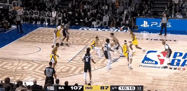 雷火电竞亚洲先驱-步行者队全队表现出色，大胜马刺队